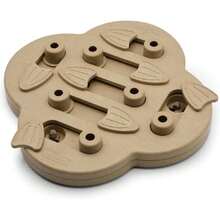 By Nina Ottosson Dog Hide N' Slide Treat Puzzle Enricent Toy, Level 2 Intermediate, Tan, Composite,30796191 - 藏蓝色 - 查看 1