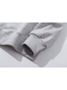 2025 New Women's Sweatshirt Double-Sided Fourth Wing Sweatshirt - Long Sleeve, Knitted Fabric, Relaxed Fit, Full Size, Fashion Graphic Print, Perfect For Casual Outings And Daily Wear Loose And Comfortable - 灰色的 - 查看 3