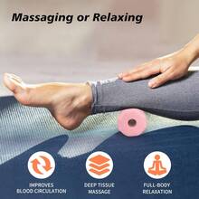 Yoga Roller Foot Massage Wheel, Foot Acupressure Relaxation Device, Foot Therapy Kneading Massager, Fitness Equipment - Multicolor - View 2