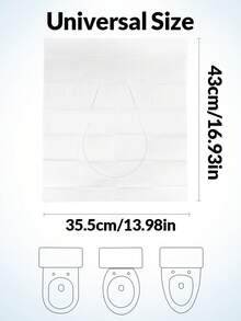 50/20/10 Stücke Einweg-Toilettendeckel, 7,62x12,7 cm, wasserdichte Papier-Schutzkissen, tragbare Verpackung für öffentliche Toiletten, Flugzeuge, Camping, Valentinstag, Frauentag, Muttertag, Weihnachten, Halloween - Verschiedenfarbig - Übersicht 6