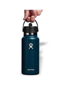 Hydro Flask 宽口弹性运动水壶 保暖 防风 透气 速干 纯色 Logo 跑步 瑜伽 学校 户外 日常 男女通用 深蓝色 W32BFS464 - 深藍色 - 查看 3