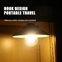 1 pieza Bombilla de luz de ambiente retro, Lámpara colgante de platillo volante, Luz esférica de camping, Luz para exteriores - Multicolor - Ver 9