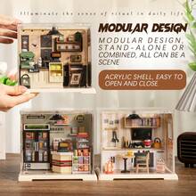 DIY迷你积木房屋套装 - 创意建筑模型玩具 - 手工组装积木 - 彩色 - 查看 3