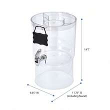 (2 Pack) 2.0 Gallon Party Top Beverage Dispenser, Clear - Gói 2 - Xem 8