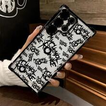 Funda de Teléfono de Letra de Moda para Samsung S25 S24 S23 S22 S21 FE Ultra Plus 4G 5G, Resistente a Impactos, Transparente y Suave - Colores mixtos - Ver 4