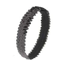 1 szt. Ozdoba do włosów na festiwal muzyczny, karnawałowy fiolet, złoto, zieleń, zieleń, biel, gumki sportowe, błyszczące cekiny, akcesoria do włosów, opaski na głowę, konkursy, występy, tańce, elastyczne opaski na głowę, opaska turban, opaska na pot, jesienno-zimowa opaska na włosy na wakacje, elegancka chusta damska, bandana, miękka opaska na głowę