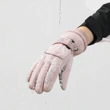 [ Latest Style][ Latest Style]Women's Snowboard Touch Screen Winter Motorcycle Waterproof Warm Ski Gloves - màu đen - Xem 4