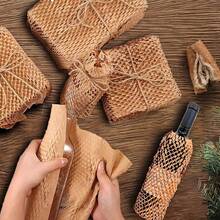 30cm X 10m Carta da imballaggio a nido d'ape, può sostituire la bolla di plastica, adatta per il trasloco, l'imballaggio per il trasporto, la movimentazione delle merci. Rotolo protettivo a bolle. - Multicolore - Visualizzare 5