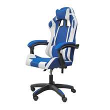 DASCK - Silla Gaming Azul Ergonómica Reclinable con Cojín Lumbar y Cervical | Altura Ajustable 200kg | Oficina y Juego - Azul - Ver 6
