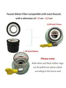 Multi-Layer Filtering Faucet Water Purifier, Faucet Filter Purifier, Kitchen Faucet Filter To Remove Chlorine, Fluoride, Heavy Metals & Hard Water, For Home Kitchen & Bathroom Use - Nhiều màu - Xem 7