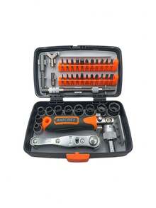 12-In-1 Heavy Duty Carbon Steel Multifunctional Screwdriver With Ergonomic Handle, Includes Impact-Resistant Case, Suitable For Smartphones, Tablets, Laptops, Electronics Repair, Home Use And Impact Driver, Comes With Flat, /Flat/Hex/Star Bits