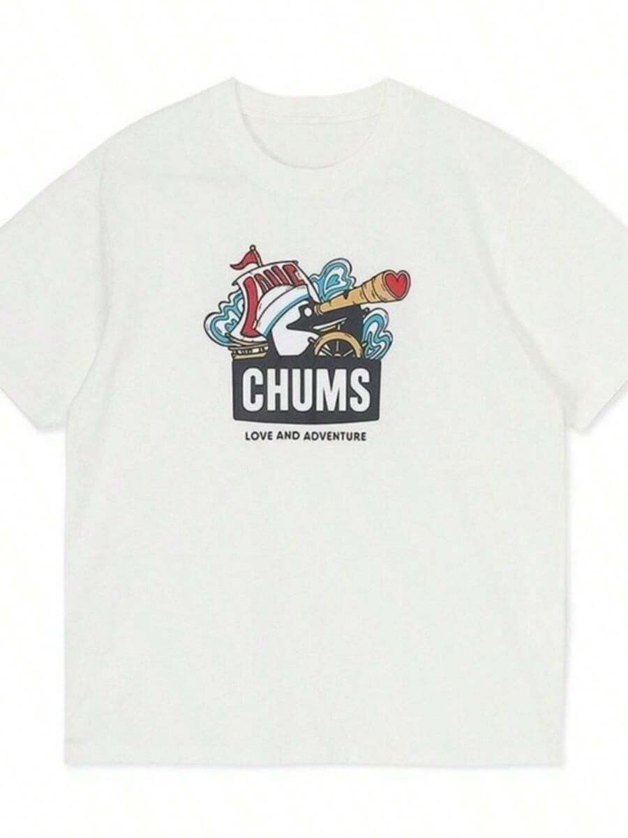 Christmas Men Chums Love &Amp; Adventure Booby PeRIPsheral Pattern Printing Luxury Brand Cotton Men's And Women's T-Shirts Short SLEEs Ves S-5X - trắng - Xem 1
