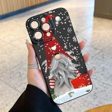 Estuche de Teléfono Suave y Elegante: Estuche de Teléfono de Gnomo de Copo de Nieve de Invierno, Lindo Estuche de Teléfono Completo Anti-Caída, Cubierta de Teléfono de TPU Duradera y a, Compatible con 17/17/16/15/14/13/12/11 Pro/Pro/Plus, Estuche de Teléfono de Gnomo de Navidad, Estuche de Teléfono de Invierno, Estuche de Teléfono de Copo de Nieve, Funda de Silicona Absorbente de Impactos: Protege tu Teléfono de Cada Caída. - 1 pieza - Ver 4