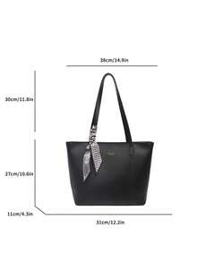 2026 Large Capacity Handbag, New Fashion Women's Shoulder Tote Bag, Versatile For Commuting - Black - View 8