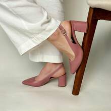 GIO GENUINE LEATHER PUMPS FOR WOMEN'S FASHION COMFORT - BLUSH - View 3