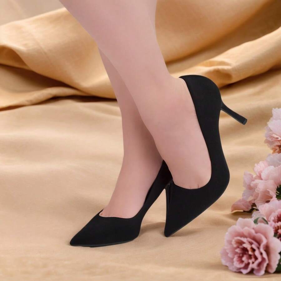 Women's – Closed Toe High Heels, Classic Pointed Toe Dress Shoes For Wedding, Office, Party & Work | Comfortable Formal HeelsHerstyle 3 Inch Stiletto Pumps For - 2022 Đen - Xem 1