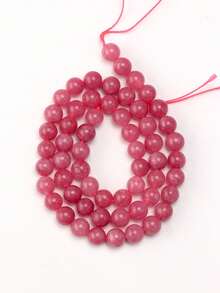 Natural Stone Red Jasper Round Loose Beads For Jewelry Making.4/6/8/10/12mm Stone Beads Perfect For DIY Necklaces,Bracelets,Earrings And Handmade Gifts For Your Loved Ones- Natural Stone Craft Supplies.Valentine's Day Jewelry Materials And Accessories - Multicolor - View 16