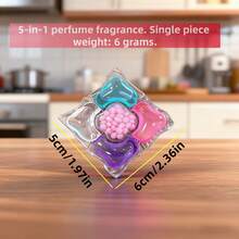 五合一香氛洗衣凝珠，持久留香浓缩洗衣胶囊 - 彩色 - 查看 9