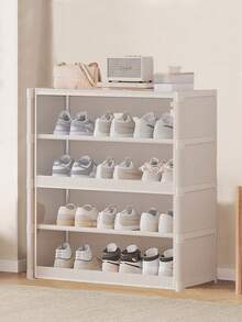 多功能透明翻盖防尘鞋柜，带盖衣柜，带搁板，鞋架，独立式展示架，可自行组装，落地式储物架，书柜，适用于卧室、客厅、厨房、书房、办公室、节日收纳、圣诞礼物 - 彩色 - 查看 17