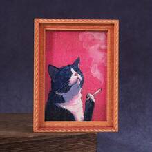 Adorable Cat Fridge Magnets - Cute Black And White Cat Design With Pink Decorations, Sturdy Bamboo Material, Perfect Home And Office Decoration, Holiday Gifts And Kitchen Accessories, Cat Accessories - 燕尾服貓 - 查看 13