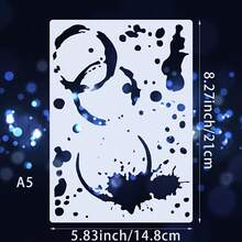 6pcs 14.81x21.01cm A5 Drawing Templates, Wall Painting, Illustration, Art Creation Materials, Suitable For Scrapbooking, Notebooks, Handicrafts, Also Can Be Used As Bookmarks, Diaries, Hand-Painted Fortresses, Home Decor, Etc. Reusable, Washable DIY Artworks. Good Flexibility And Durability, Sturdy And - 6pcs - View 3