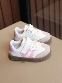 Kids Sports Shoes New Style Boys Versatile Anti-Slip Toddler & Little Kids Shoes Flat Shoes Soft Sole Big Kids Training Shoes - powder white - View 4