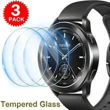 3片装透明钢化玻璃屏幕保护膜，兼容小米Watch S4 Sport/S4/S4 41mm S3 S1 Pro Active Watch 2 Pro Color2 Redmi Watch 4 Watch 5 Active Lite，透明超耐用防指纹防刮擦屏幕保护膜，日常、办公、居家使用必备。防水防震防摔防刮擦。 - 3PCS - 查看 9