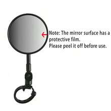 Electric Scooter Handlebar Rearview Mirror For Ninebot Max G30 G3 G2 F3 E3 ZT3 F20 F30 F40 For Mi M365 1S Mi3 Safety View Mirror Parts Rotation Adjustable Mirror Riding Cycling Mirror