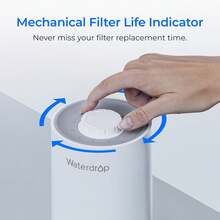 Waterdrop WD-CFF-03 Replacement Filter, Countertop Water Filter, 4000 Gallon Life, Replacement Water Filters For Sink, Replacement For WD-CTF-05, WD-CTF-06, 1 Pack - 1 Pack - View 5
