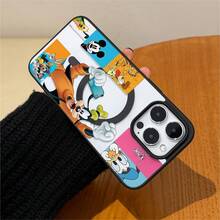 Disney Disney. ‌   Cartoon Character Themed Phone Case Featuring Iconic Figures Like Mickey Mouse And Donald Fauntleroy Duck. Designed With A Vibrant Collage Style. Compatible With 17, 16, 15, 14, 13, 12, And 11 Pro Models, With Shockproof Protection. A Perfect Gift For Family, Frids, Birthdays, Holidays, And Fans Of Classic Cartoons..Christmas Accessories. - trắng - Xem 10