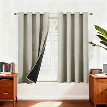 100% Blackout Polyester Curtains - Chun Ya Fang Room Darkening Drapes For Bedroom, Thermal Insulated Window Treatments With Noise Reduction - Multicolor - View 2