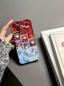 Funda para teléfono con diseño de personajes de anime, compatible con Samsung,  17,  16 Pro Max,  15 Pro Max,  13 y  12. Fabricada con TPU de alta calidad para una protección resistente a golpes y caídas. Un regalo perfecto para familiares, amigos, seres queridos, parejas y Navidad. - Negro - Ver 5
