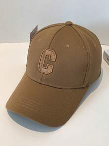 1pc Cotton Baseball Cap, Large Head Circumference (56-62cm), Korean Style Versatile Solid Color, Slouchy Casual Design With Wide Curved Brim, Unisex For All Seasons, Suitable For Autumn/Winter Daily Wear, Street Style - Multicolor - View 17