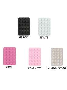 1/2/3/4/5pcs Silicone Suction Cup Phone Holder, No Residue, Universal Selfie Video Stand For IPhone/Android, Fashionable Desktop Accessory - Gift For Friends And Lovers