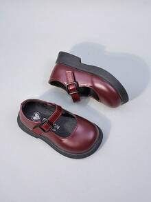 女童时尚复古简约休闲皮鞋，全新秋季系列