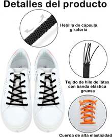 EstiloEstilo4 Pares Agujetas Elasticas, Wraps Agujetas, Cintas Elasticas Tenis, Adecuado Para Varios Tipos De Zapatos, Incluyendo Zapatillas Deportivas, Zapatos Casuales, Zapatos Altos, EtcVersióN MejoradaVersióN Mejorada - 1 - Ver 4