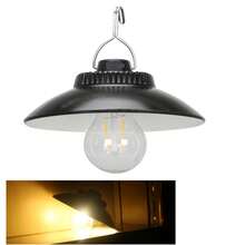 1 pieza Bombilla de luz de ambiente retro, Lámpara colgante de platillo volante, Luz esférica de camping, Luz para exteriores - Multicolor - Ver 12