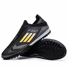Herren Fußballschuhe, professionelle Sportfußballstiefel, geeignet für den Außen- und Innenbereich - Schwarz - Übersicht 4