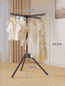 1PC Multifunctional Towel Rack And Clothes Drying Rack For Balconies Clothes Garment Coat Rack Drying Clothing Racks Metal Freestanding For Hanging Clothes Portable Closet Floor-Standing Foldable Multi-Layer Clothes Drying Rack For Laundry Bedroom - Multicolor - View 6