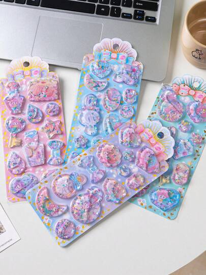 3Dきらきらホログラムシール、携帯電話ケースに最適 - 携帯電話の外観をアップグレード、友人を驚かせるのに最適なギフト。携帯電話アクセサリー、携帯電話ケースステッカー、携帯電話デカール、携帯電話の装飾、クリエイティブなギフト、楽しいデザイン、グリッターステッカー