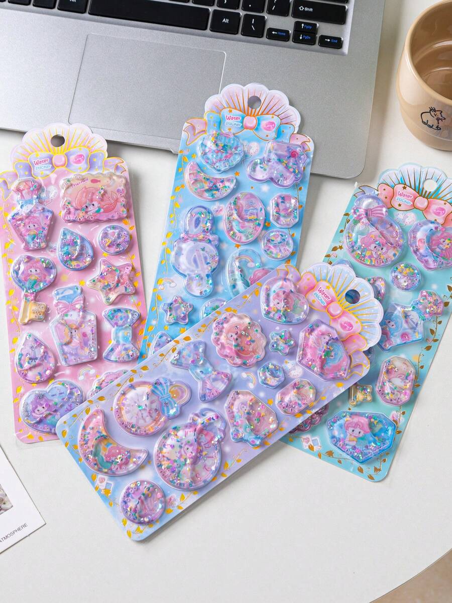 3D闪亮全息贴纸，适用于手机壳 - 提升手机外观，送给朋友的理想惊喜礼物。手机配件、手机壳贴纸、手机贴花、手机装饰、创意礼物、趣味设计、闪光贴纸 - 彩色 - 查看 1