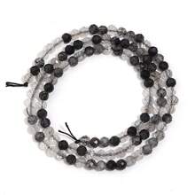 约90颗4毫米天然石雕珠，适合珠宝制作 - 包括粉晶 - DIY优雅手链项链 - 高品质珠宝配件，女士礼物 - 彩色 - 查看 21