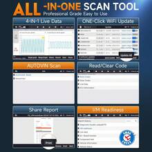 FOXWELL NT716 双向诊断工具，发动机/ABS/SRS/变速箱故障代码读取器，适用于所有车辆，专业技师工具，具备主动测试和9种重置功能，OBD2汽车诊断扫描仪，终身免费更新 - 盒裝 - 查看 9