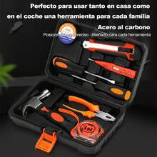1 Juego Herramientas Manuales Para El Hogar, Herramientas De Reparación De Hardware Eléctrico, Conjunto De Herramientas De Caja De Herramientas Combinadas Multifuncionales Para Vehículos - Multicolor - Ver 6