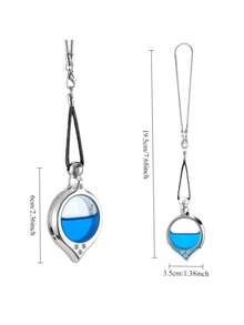 Wisiorek do dyfuzora zapachowego do samochodu klasy premium, elegancki dodatek do wnętrza samochodu, luksusowy wkład do dyfuzora zapachowego, odpowiedni do odświeżania powietrza w samochodzie i dekoracji - Srebro - Zobacz 2