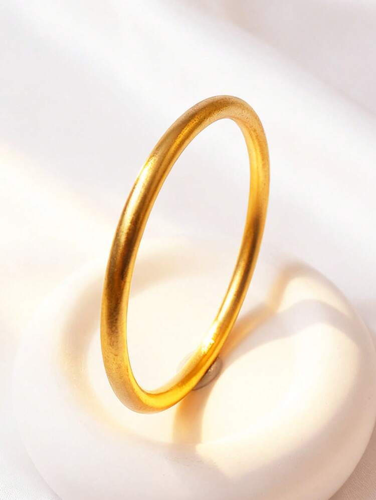 Vintage Style Gold Bracelet Set, Minimalist Women's Bracelet, High-Quality Fashionable Jewelry, Perfect For Daily Wear And Gift Giving - Yellow Gold - View 6