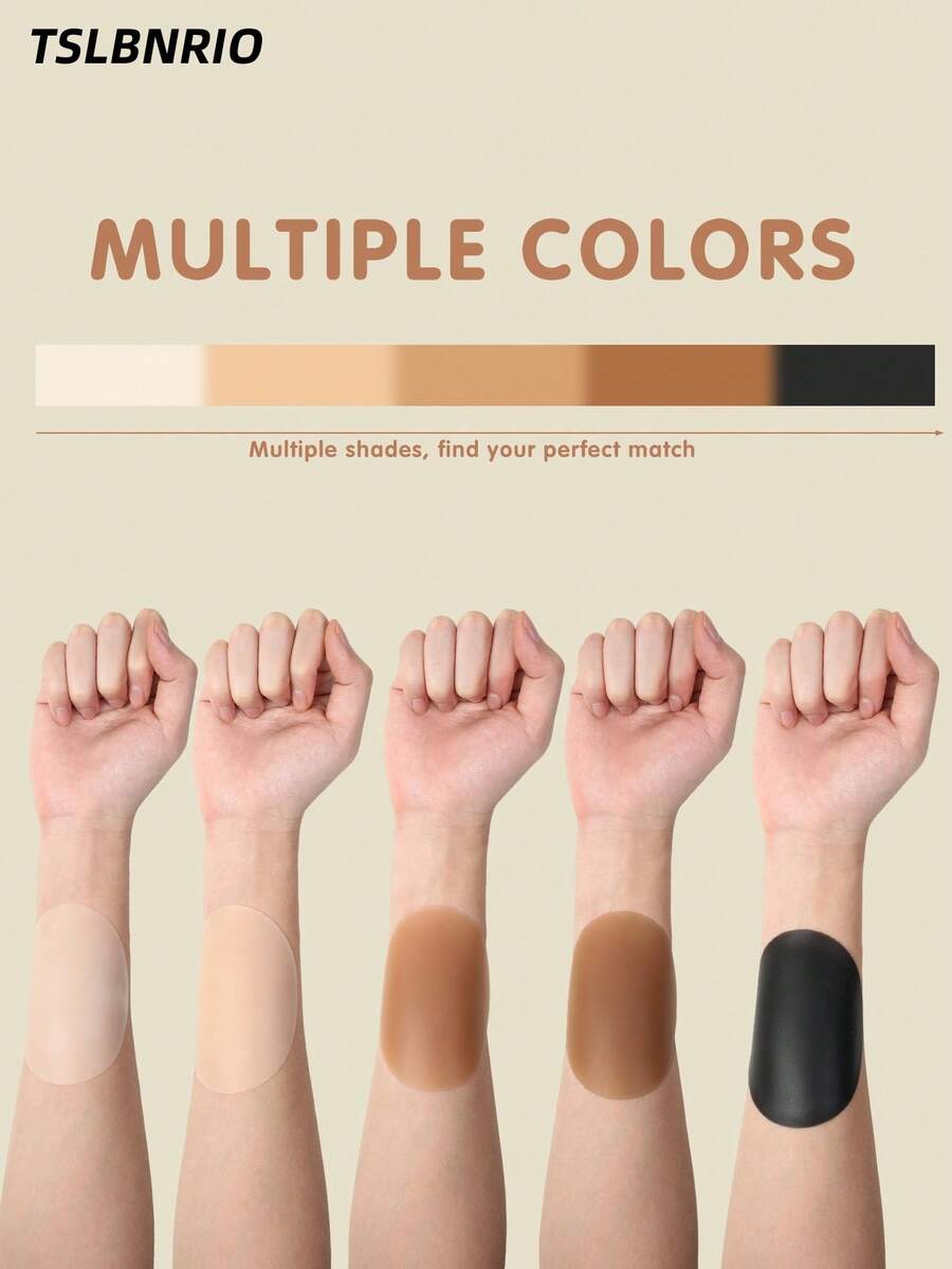 2/4pcs Women's Invisible Breast Patches, Anti-Abrasion Patches, Women's Underwear Accessories For Multiple Occasions - Multicolor - View 1