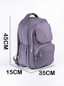 Women's Backpack, Durable, Suitable For School, Work, And Travel, Large Capacity - 黑色 - 查看 4