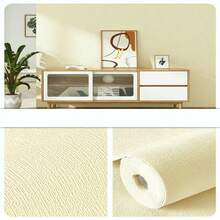 White Insulation Self-Adhesive Wallpaper, Washable And Water-Resistant 3D Cultural Paint Wall Decoration, Fireproof, Easy Installation, Brick And Wood Style, Direct Matching Pattern, Suitable For Living Room And Restaurant