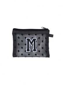Borsetta trasparente a forma di cuore carina, mini borsa portaoggetti - Asciugamano con lettere ricamate da A a Z, borsa cosmetica portatile multifunzionale, organizer per rossetti e prodotti per la cura della pelle, borsa trucco con chiusura lampo in rete, borsa da viaggio per cosmetici, borsa da toilette in rete, borsa per imballaggio e conservazione, minimalista di alta qualità, borsa portaoggetti, adatta per dormitorio, viaggio, lavoro, nuoto, conservazione domestica - Multicolore - Visualizzare 15